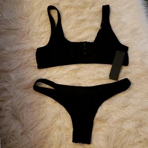 Large black bikini NWT